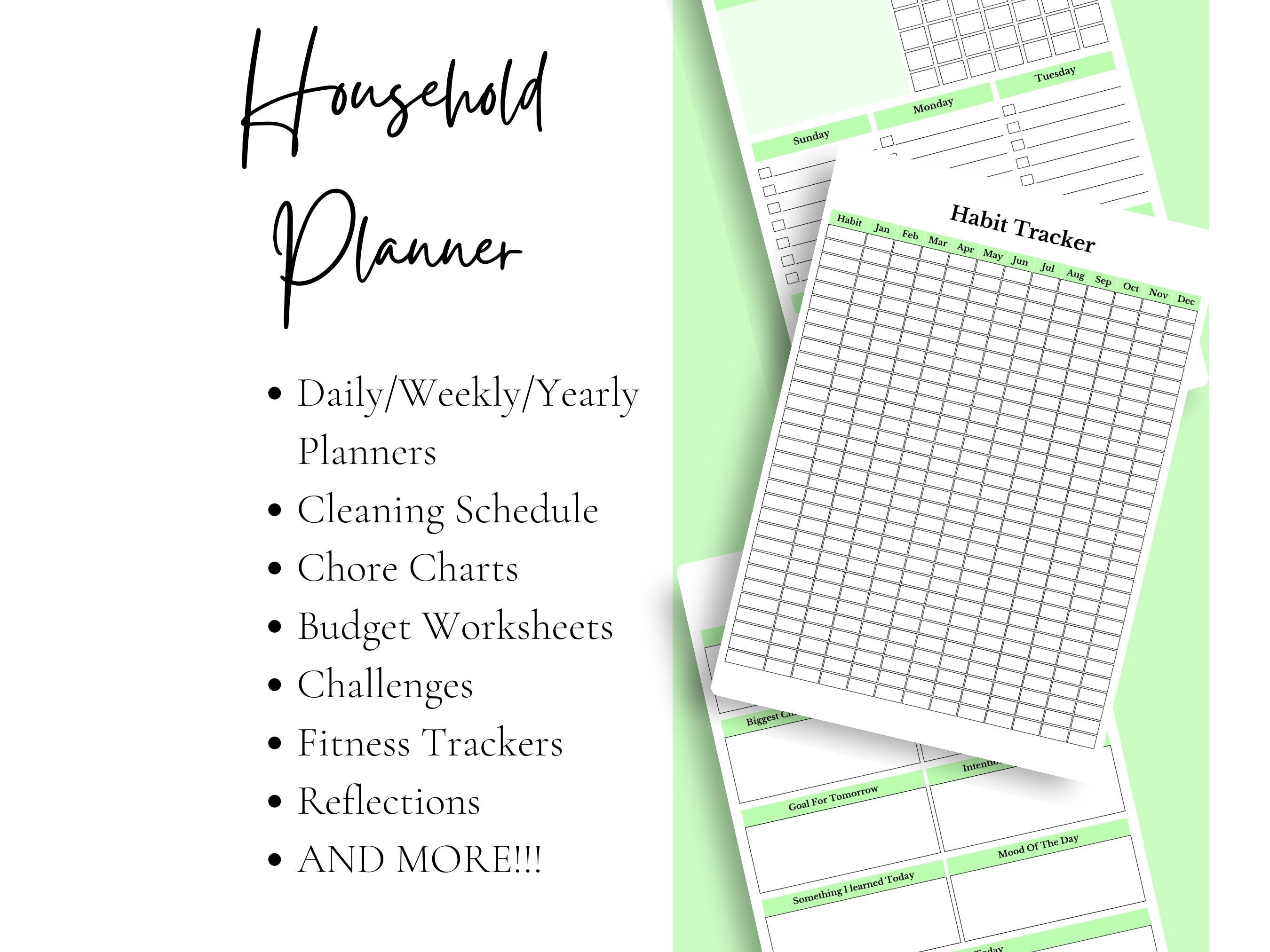 Household Planner Printable, Home Management Planner for Busy Moms ...