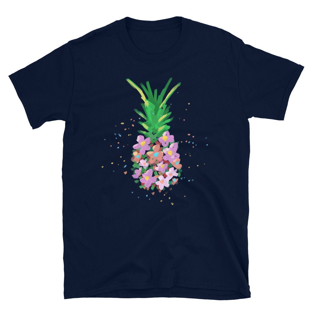 Pineapple Pineapple Shirt Hawaiian Shirt Flowers Aloha Etsy