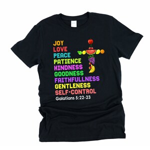 Fruit of the Spirit, Christian Shirt, Bible Verse Shirt, Fruits of the Spirit, Fruit of Spirit, Fruit of the Loom, Scripture Shirt