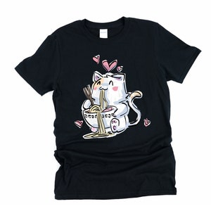 Ramen, Cat, Ramen Bowl, Japanese Shirt, Ramen Shirt, Anime Shirt, Kawaii Shirt, Cat Shirt, Kawaii Cat, Funny Cat Shirt, Cat Lover Gift