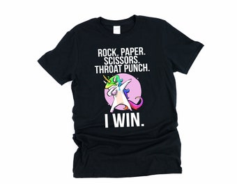 Rock Paper Scissors, Throat Punch I Win, Throat Punch Shirt, Throat Punch Tshirt, Rock Paper Shirt, Rock Paper Tshirt, Punch You Shirt