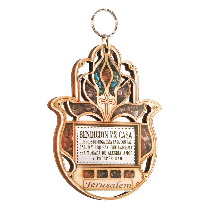 New Jerusalem Evil Eye Hand Of Mary Wood Wall Hanging Hamsa Home Blessing Gift