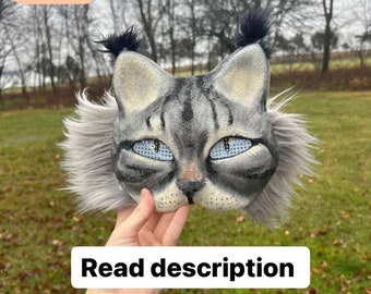 Therian cat mask MADE TO ORDER