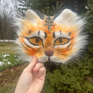  SAFIGLE Therian Mask Plush Cat Fox Mask Therian