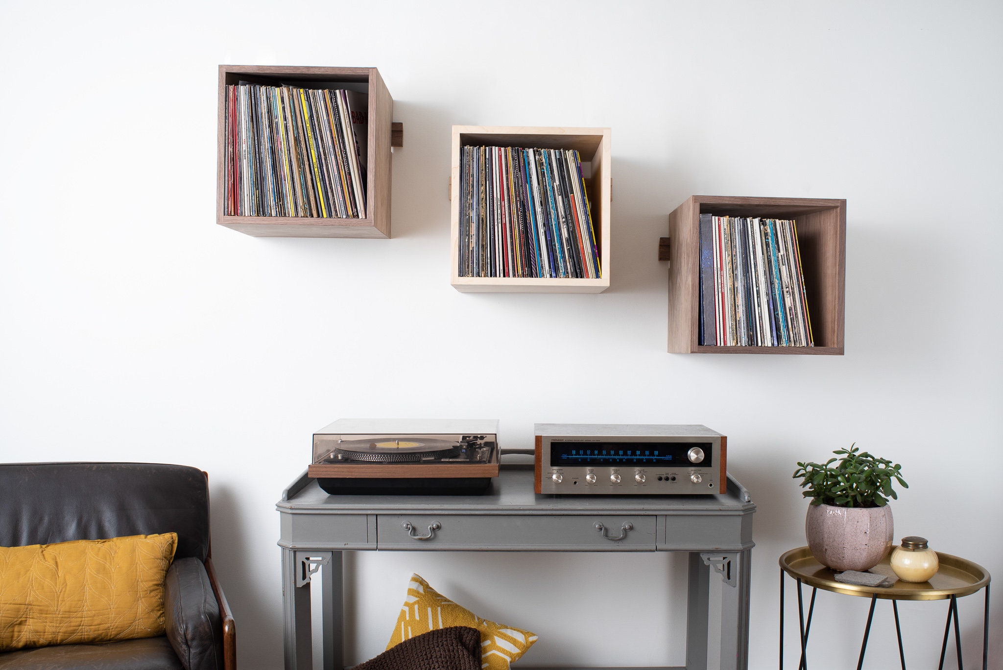 Deep Cut Wallmounted Record Shelves Etsy UK