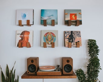 Flip Record Display Shelves