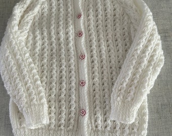 Lacy white cardigan