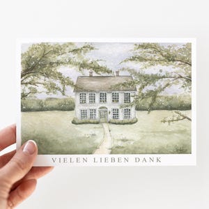 Postkarte " Vielen lieben Dank"
