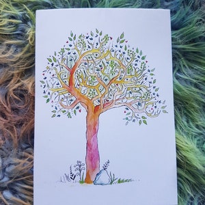 Rainbow Tree - Blank Greeting Card