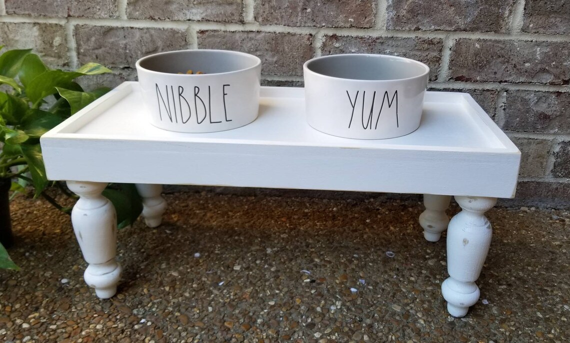 Pet Feeding Stand Elevated Feeding Stand Pet Bowl Stand Etsy