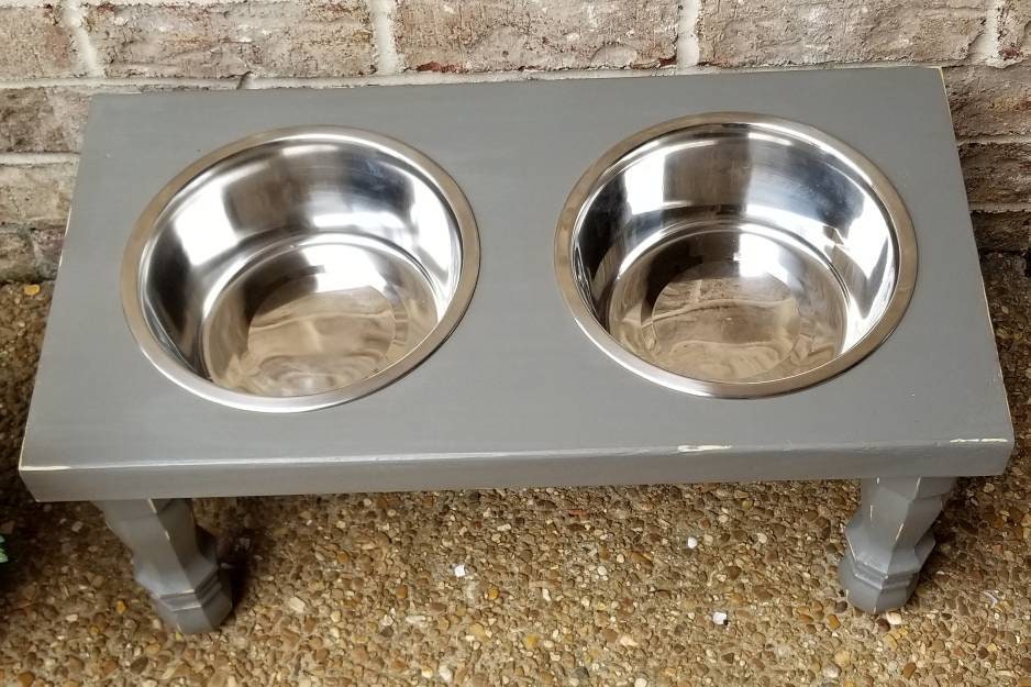 XL Pet Feeding Stand Elevated Feeding Stand Pet Bowl Stand Etsy