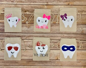 Personalized Tooth Fairy bag/pouch