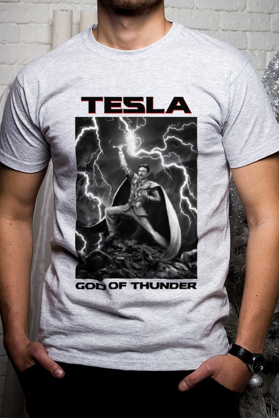 funny tesla t shirt