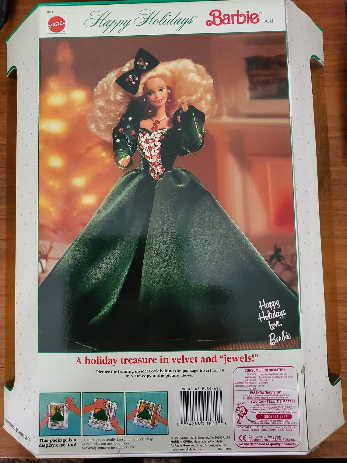 Barbie Collector Series 1991 Happy Holidays | Etsy