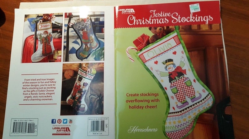 Leisure Arts ~ Herrschners ~ Festive Christmas Stockings