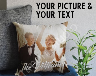 Custom Photo Pillow Case Add Picture Personalized Throw Pillow Linen- Home Décor Housewarming Christmas Gifts, Pet Pillow, Your photo pillow