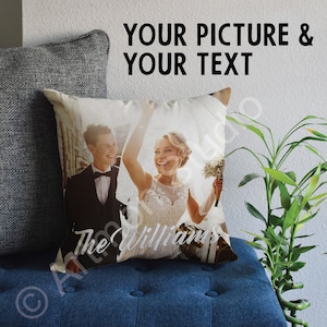 Custom Photo Pillow Case Add Picture Personalized Throw Pillow Linen- Home Décor Housewarming Christmas Gifts, Pet Pillow, Your photo pillow