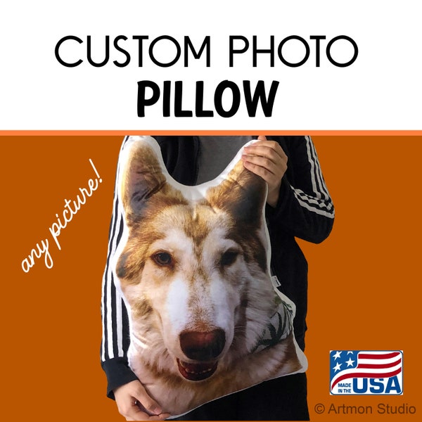 Custom Pet Pillow| Custom Photo Pillow | Custom Pillow | Personalized Photo Pillow | Put Your Pet, Love, Baby Picture| Dog Cat Baby Family