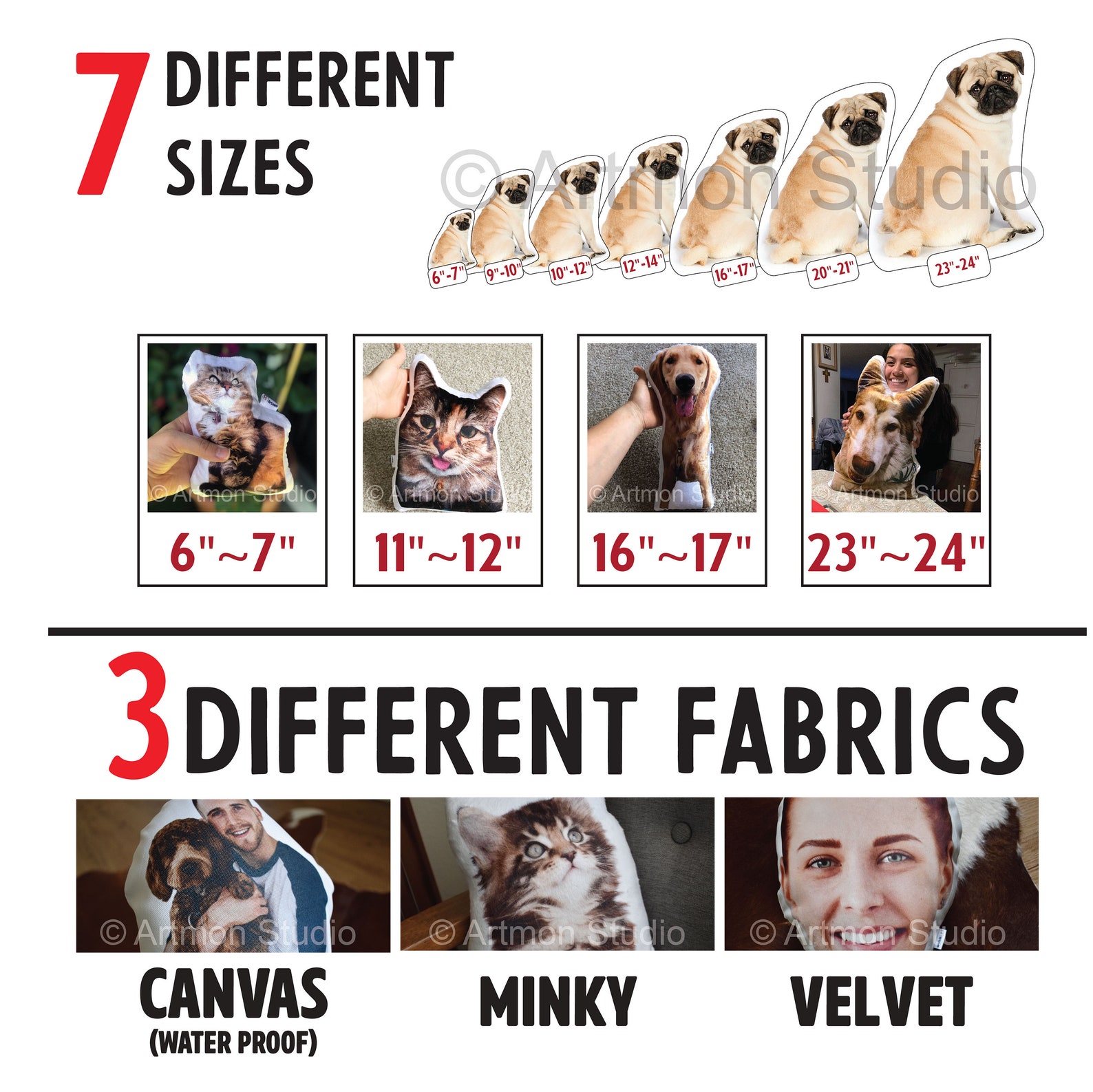 Daddy Or Mommy Photo Pillow, Face Photo Pillow, Comfort Doll, Look-a