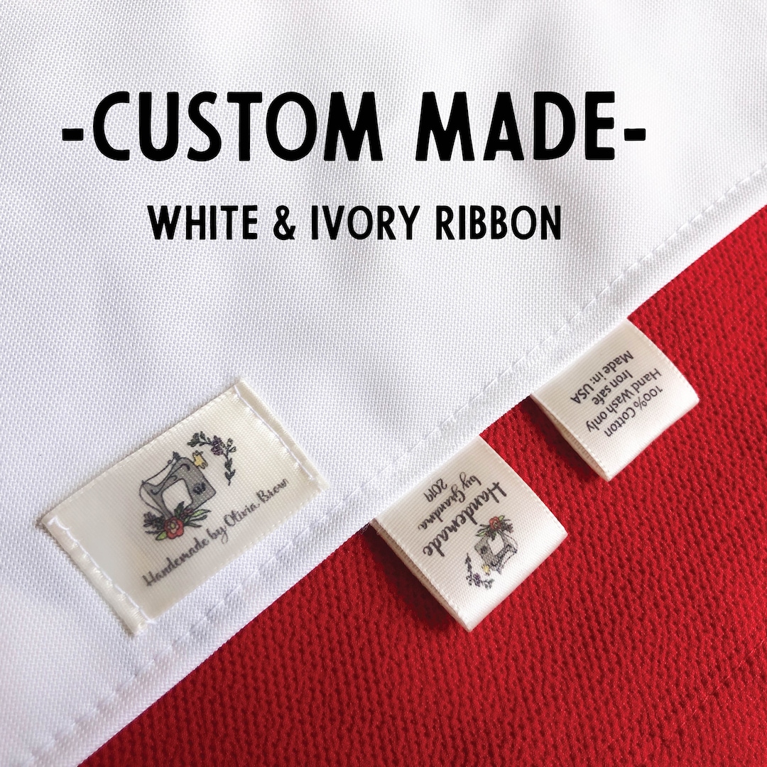 Cutted Ribbon Label Ribbon Labels | Sewing Labels | Knitting Label | Quilt Label | Craft ...