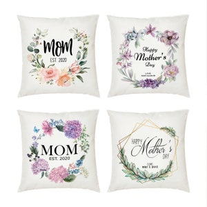 Personalized Mothers Day Pillow, Birthday Gift for Mom, Mothers Day Gift, Gift for Mom, Mom Birthday Gift, Mom Pillow, Kids Name Pillow