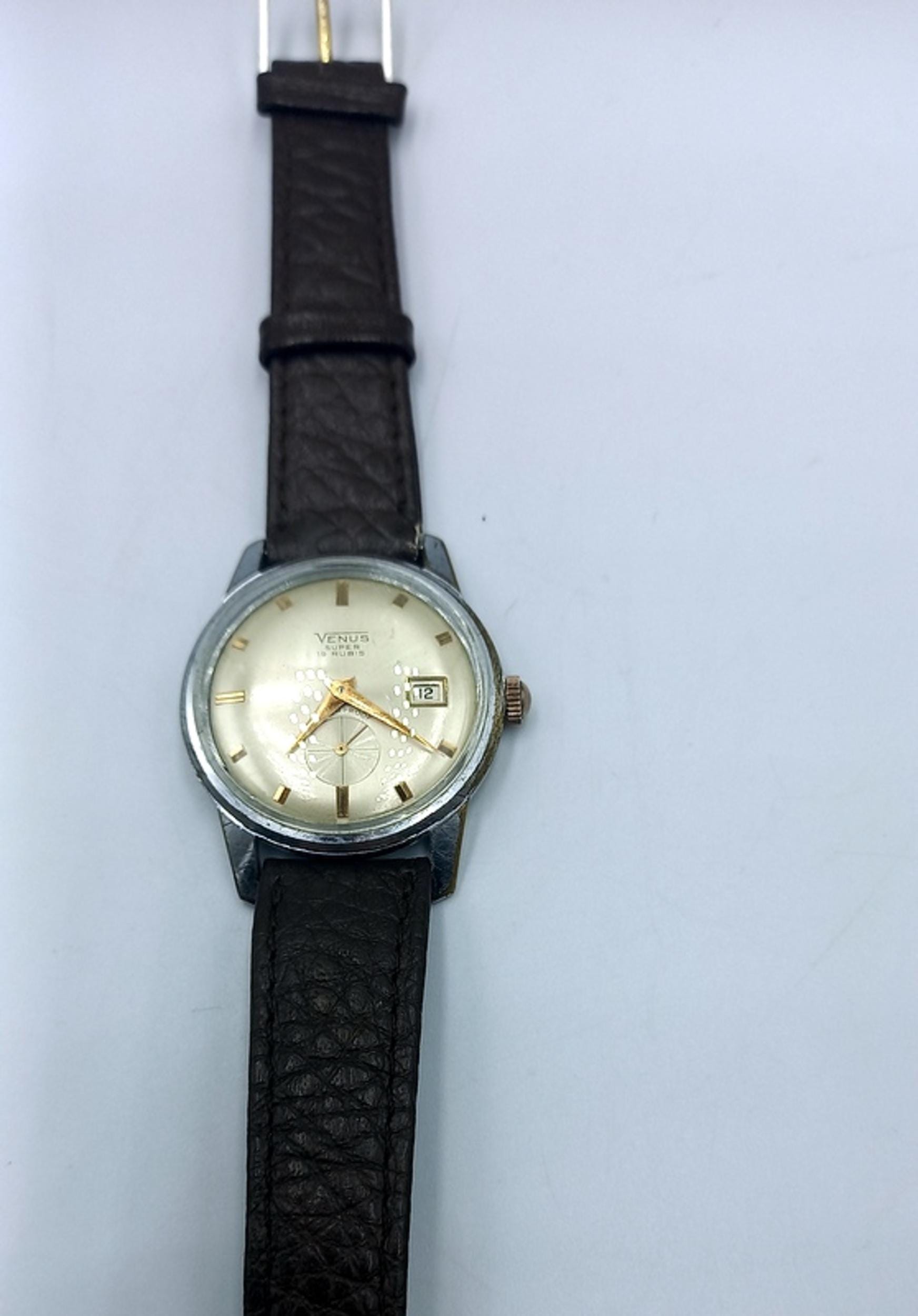 Vintage Venus Super 19 Rubis Wrist Watch - Swiss Made - Etsy