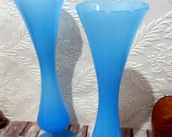 MURANO ムラノガラス フラワーベース コバルトブルー 花瓶 ヴィンテージ コバルトブルー ムラーノガラス フラワーベース