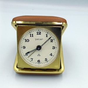 Vintage Peter travel clock NOS