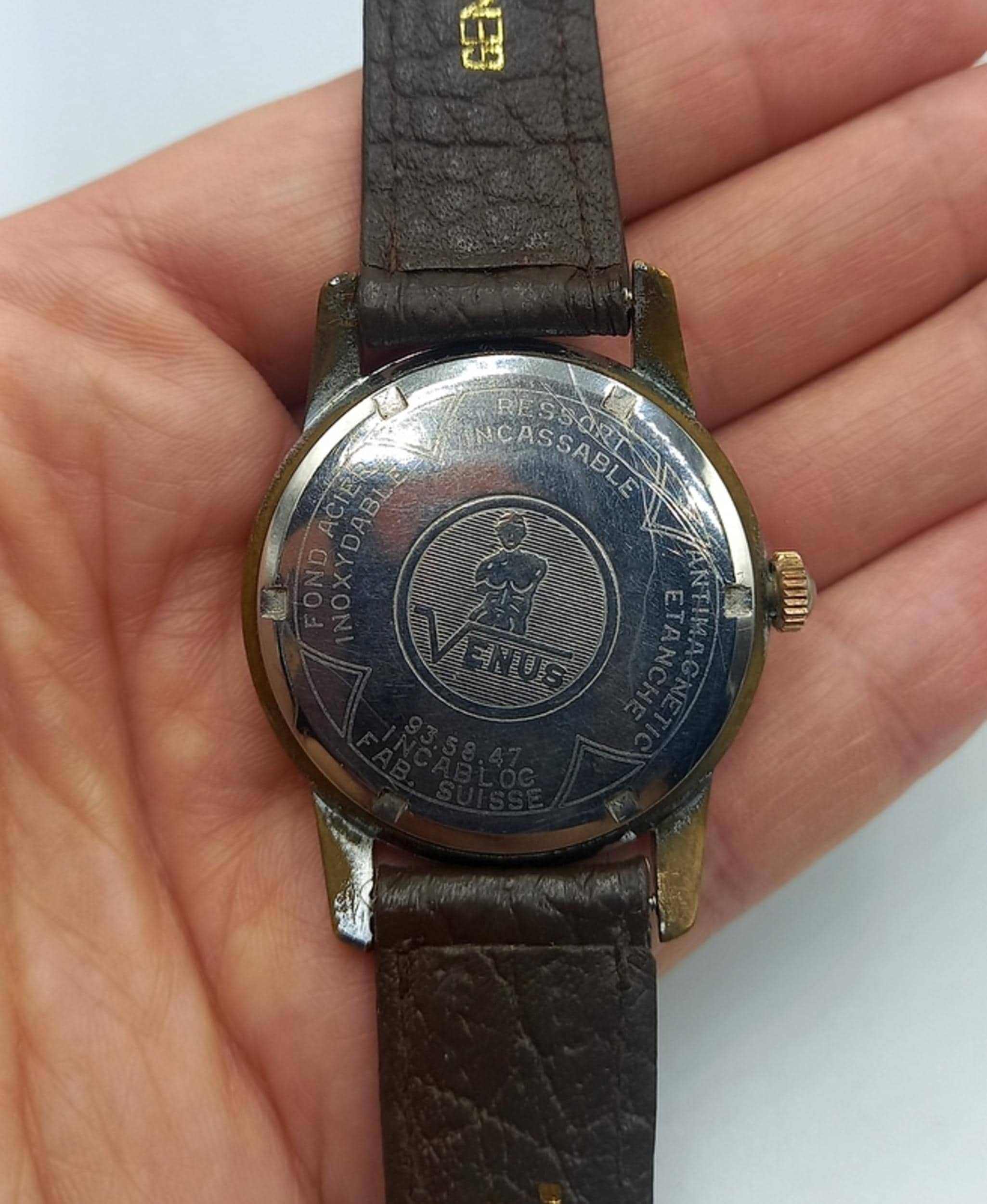 Vintage Venus Super 19 Rubis Wrist Watch - Swiss Made - Etsy