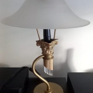 Vintage brass table lamp, Vintage brass desk lamp
