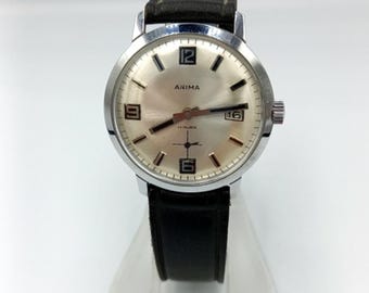 8/ 稼働 60's 60年代 Omikron オミクロン 手巻き スモセコ Omikron
