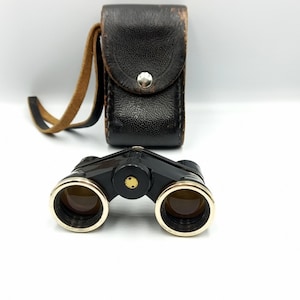 Antique Opera-Theater binoculars with case