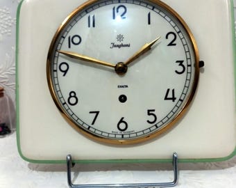 Reloj de pared vintage Junghans Exacta: decoración de cocina alemana