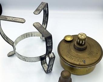 Vintage Brass Coffee Spirit Burner - Hellenic Camp Stove