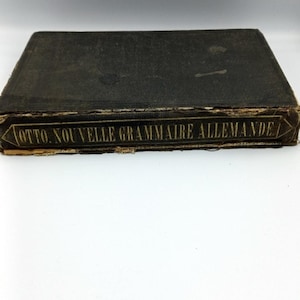 Old book Otto nouvelle grammaire allemande des langues - Jules Gross 1882, Old French book