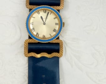 Reloj de pulsera Lucerne vintage, antiguo reloj analógico de cuerda