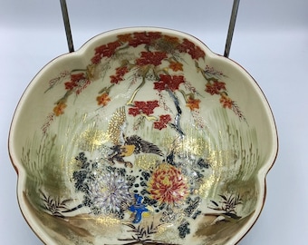 Vintage Satsuma Japanese bowl for decoration