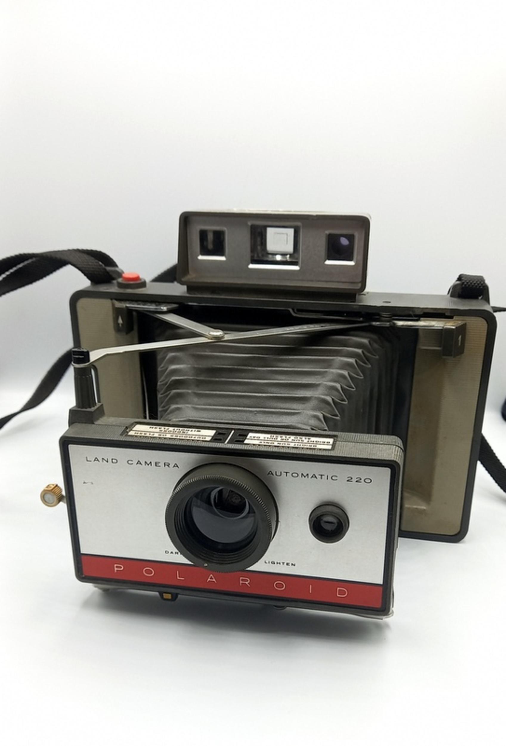 ヴィンテージ ポラロイド ランドカメラ 220：1960年代の折りたたみ式