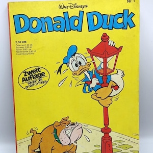 Vintage Donald Duck Comic Book Germany 1974 No1