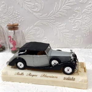 Vintage Solido Rolls Royce Phandom Miniature Car - 1980s Made in France