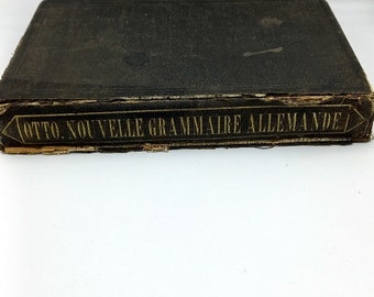 Otto nouvelle grammaire allemande des langues - Jules Gross 1882, livre ancien