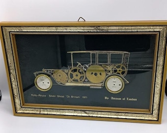 Framed Rolls Royce Silver Ghost Gr. Britain  1911, Ammon of London art frame