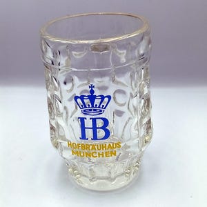 Vintage German Hofbrauhaus glass beer