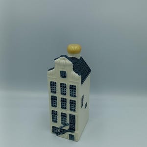 Vintage KLM Miniature House, Blue Delft BOLS Amsterdam 1575 Holland Miniature House AY46, Figurine Porzellanhaus