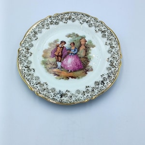 Vintage small trinket dish Porcelain Limoges Castel France