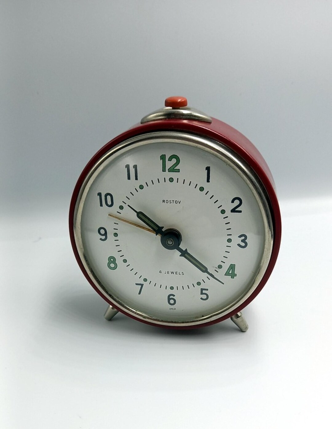 Vintage Table Alarm Rostov NOS in Red Color, Vintage Red Table Clock - Etsy