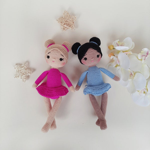 Gymnastics doll, Crochet baby ballerina doll, Gymnastics birthday party decor, my first ecofriendly baby doll, Birthday gift for kids