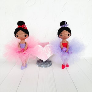 African american Ballerina Doll , Baby girl nursery decor, ballerina dancer black dolls , ballerina baby shower image 6