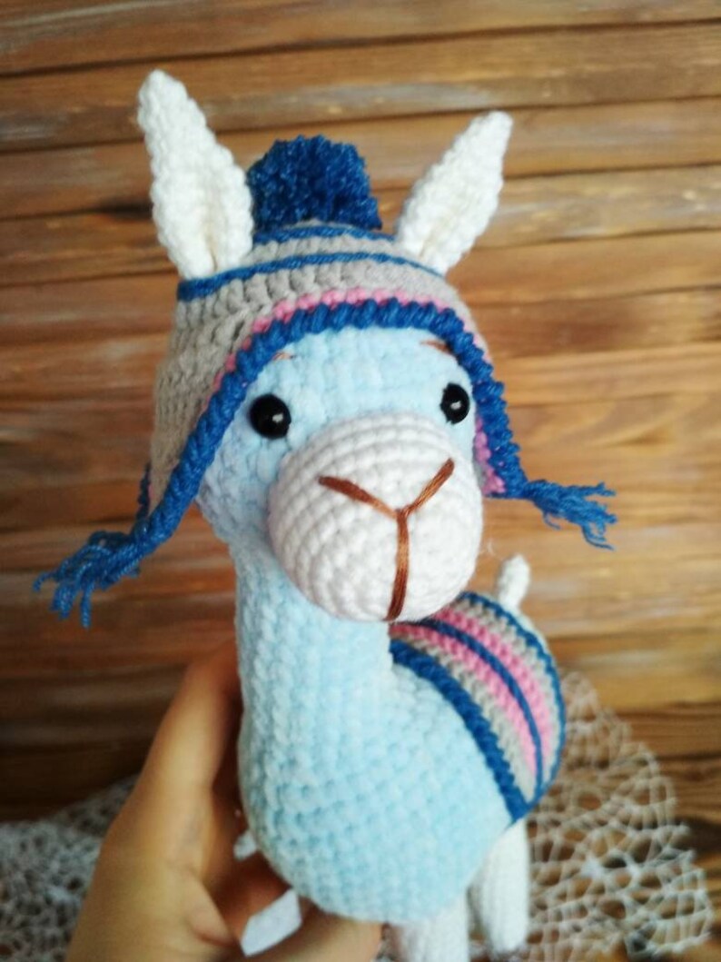 Large llama stuffed animal lovers of llamas gift crochet Etsy
