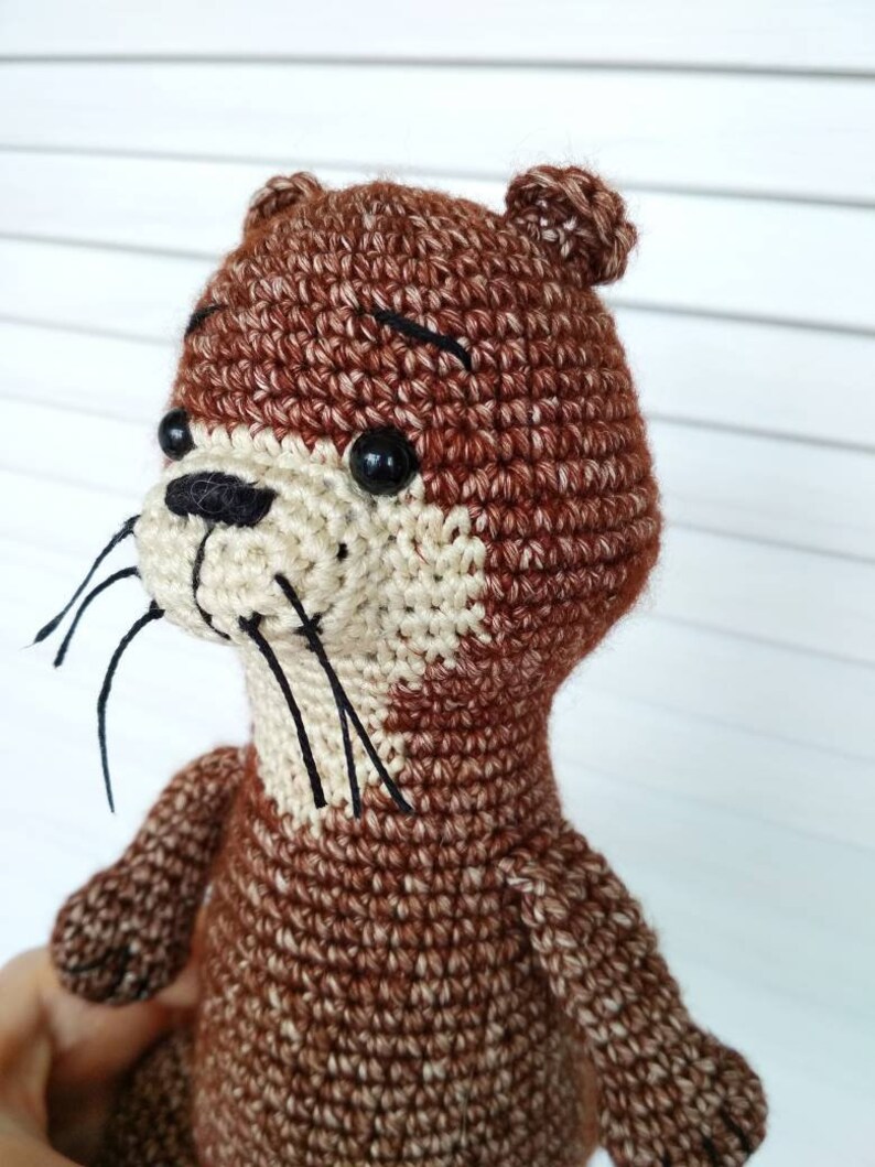 Baby Otter figurine Sea Otter Plush Toy Organic Otter gift for | Etsy